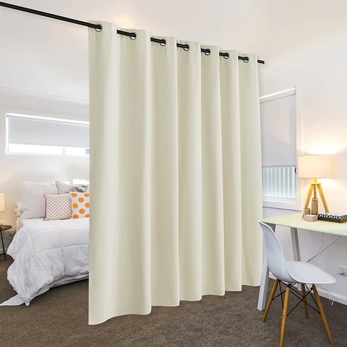 RYB HOME Privacy Curtain for Sliding Glass Door, Light Block Noise Reduce - Image 3