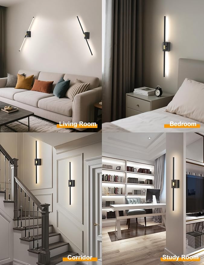 Battery Operated Wall Sconces Set of 2: 10000mAh Rechargeable Wall Lights - Image 4