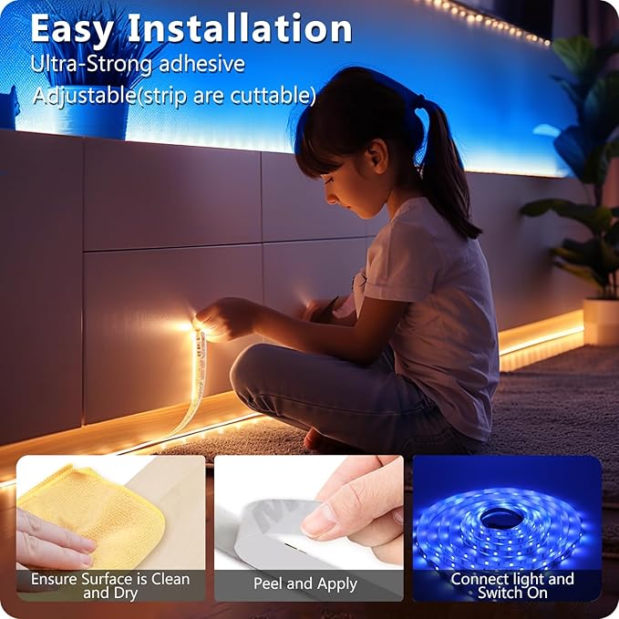 DAYBETTER LED Strip Lights 110ft, Smart Lighting Strips - Image 4