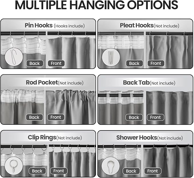 Extra Wide Blackout Curtains Room Separator - Image 2