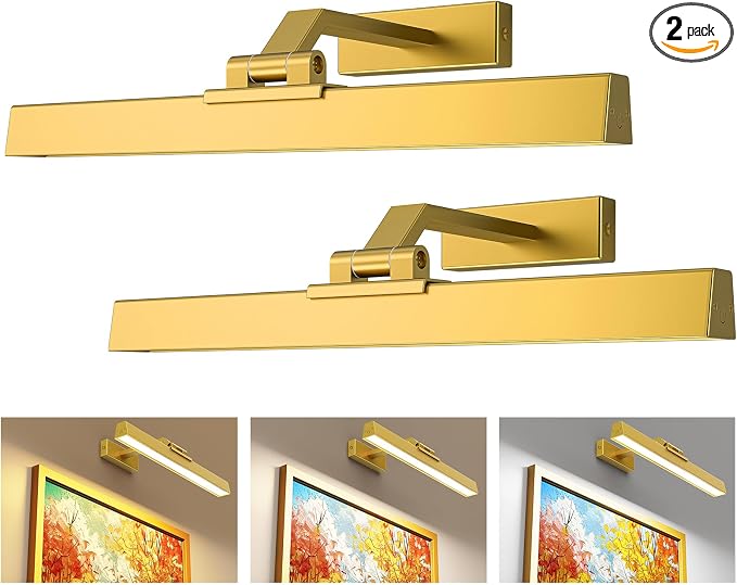 Afyuol Picture Lights for Wall, Battery Operated Picture Light 16in Art Light by Afyuol