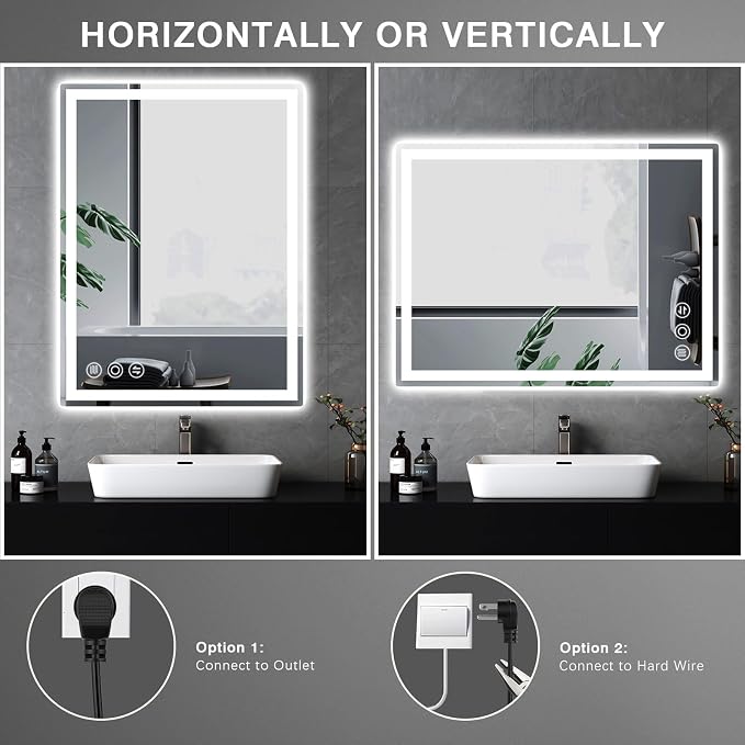 24"x 36" LED Bathroom Mirror - Image 8