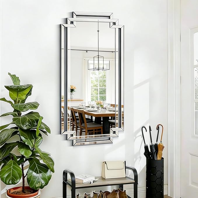 30" X 59" Large Wall Mirror for Decor, Glass Decorative Mirror - Image 6