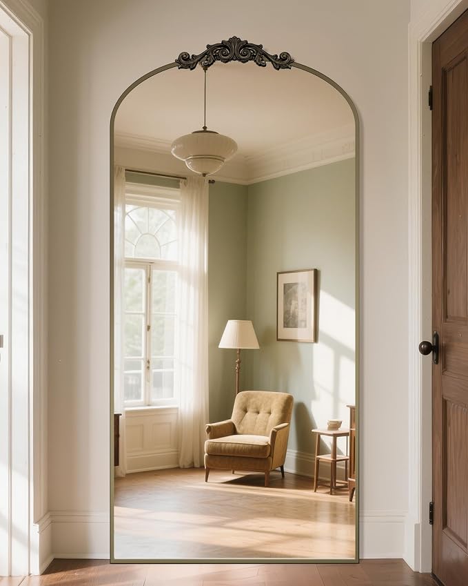 Antok Arched Full Length Mirror, Full Body Mirrors - Image 2