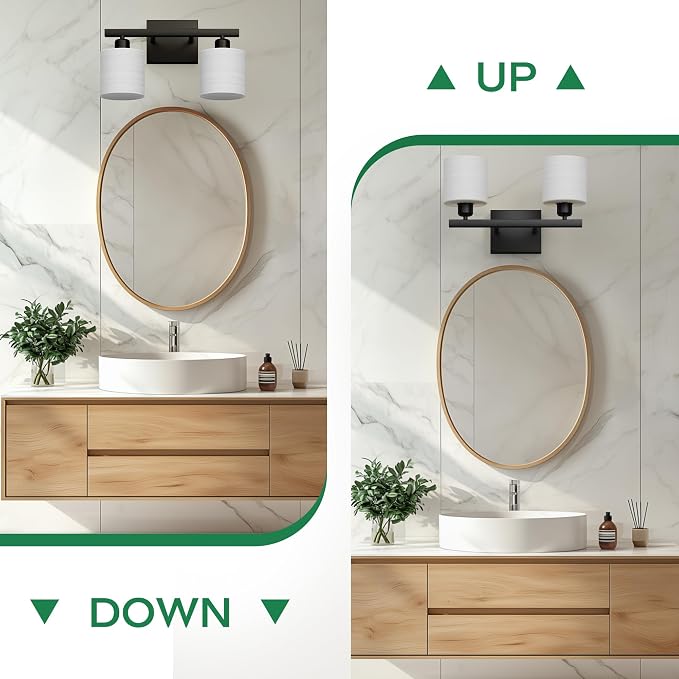 PARTPHONER Bathroom Light Fixtures, Bathroom Lighting Fixtures Over Mirror - Image 7
