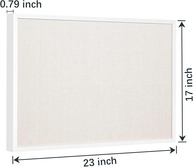 OWLKELA 17"x23" inch Linen Cork Board, - Image 2
