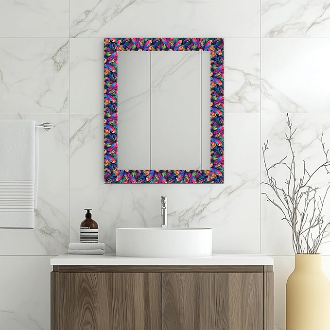 HOMETITUTE Wallpaper Border Peel and Stick Wall Border Tropical Parrot Theme - Image 6