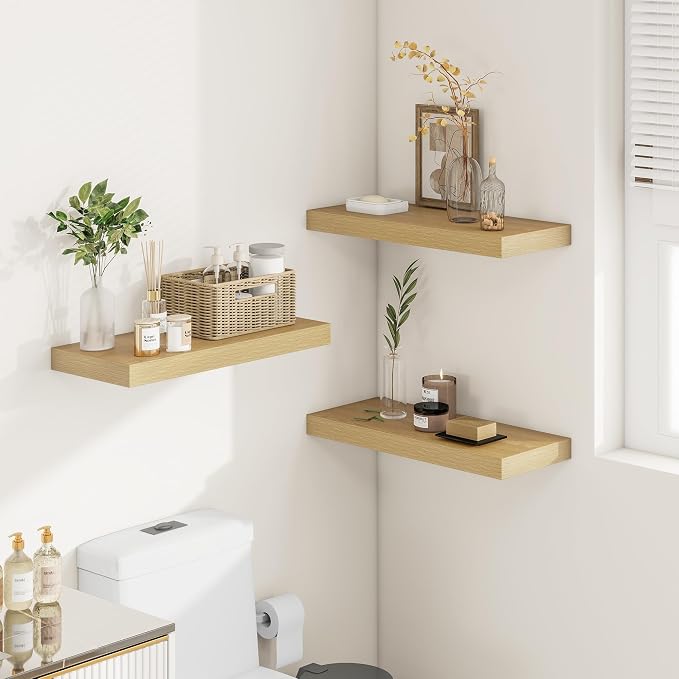 Vivelove 12 Inch Deep Floating Shelves 24 inch Long, 24 x 12 Wide Display - Image 8