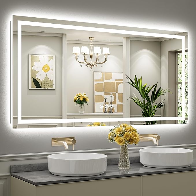Briivue 72x36 Inch LED Bathroom Mirror by Briivuemodernmirrors