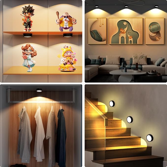 Narotood Picture Lights for Wall, Rechargeable Battery Magnetic Poster Lights - Image 7