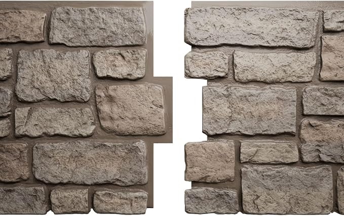 EverStone Cobblestone Faux Stone Panel, Shadow Moss Color - Image 8