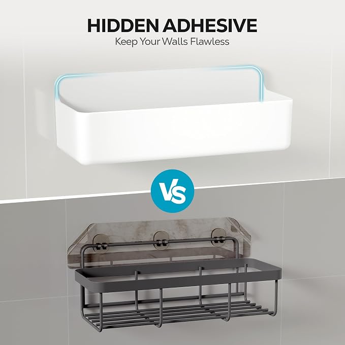 Nieifi Adhesive Wall Shelf, Shower Shelves, Shower Organizer - Image 6
