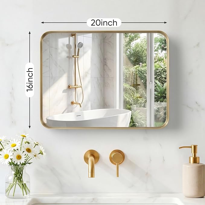 NEWBULIG 16X20 Inch Bathroom Mirror - Image 2