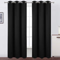 LEMOMO Black Thermal Blackout Curtains/38 x 84 Inch/Set of 2 Panels Room by Lemomo