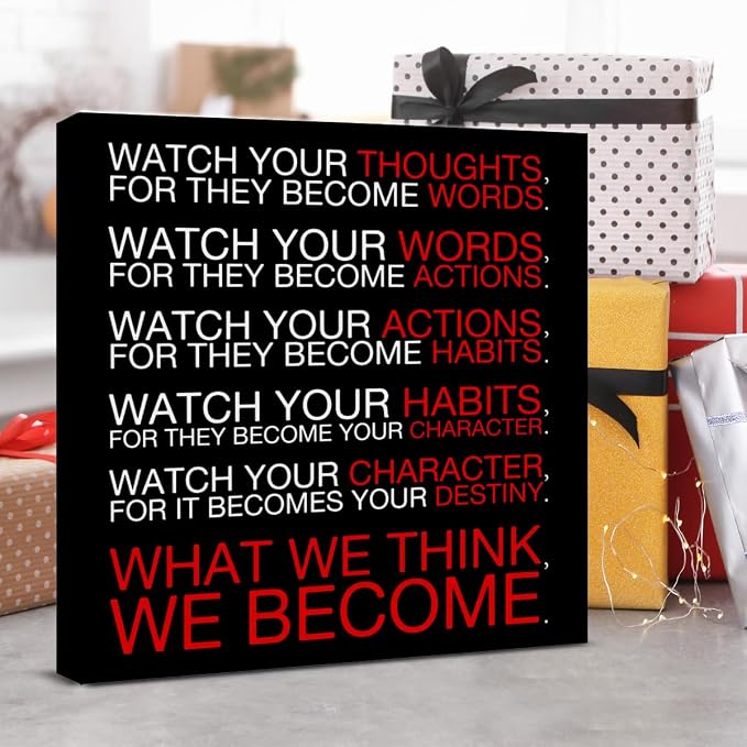 Watch Your Thoughts Motivational Classroom Posters, Inspirational Wall Decor - Image 7