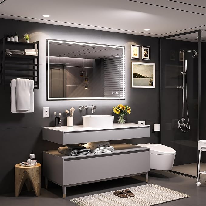 Ratsamee 48x36 Inch LED Bathroom Mirror - Image 2