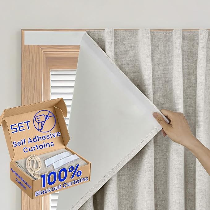 Magic Tape Window Curtain by Sovtfides