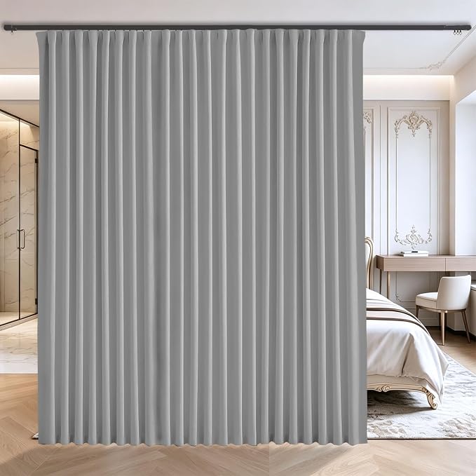 Floor to Ceiling Curtains for Wall Ceiling Mount Track by Grichril