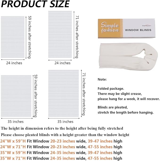 Window Blinds Cordless No Drill Cut to Size Clip On Stick On Self Adhesive - Image 2