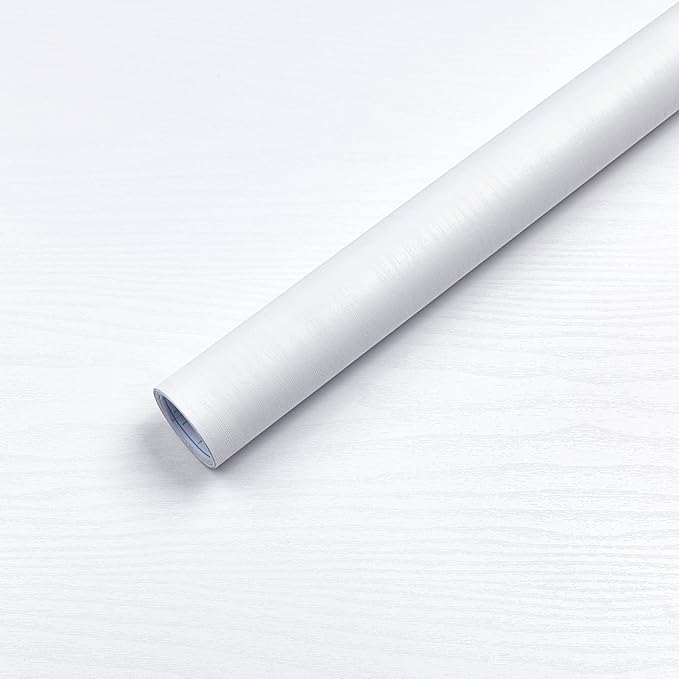 COSNIGHT White Wood Grain Contact Paper Self-Adhesive by COSNIGHT