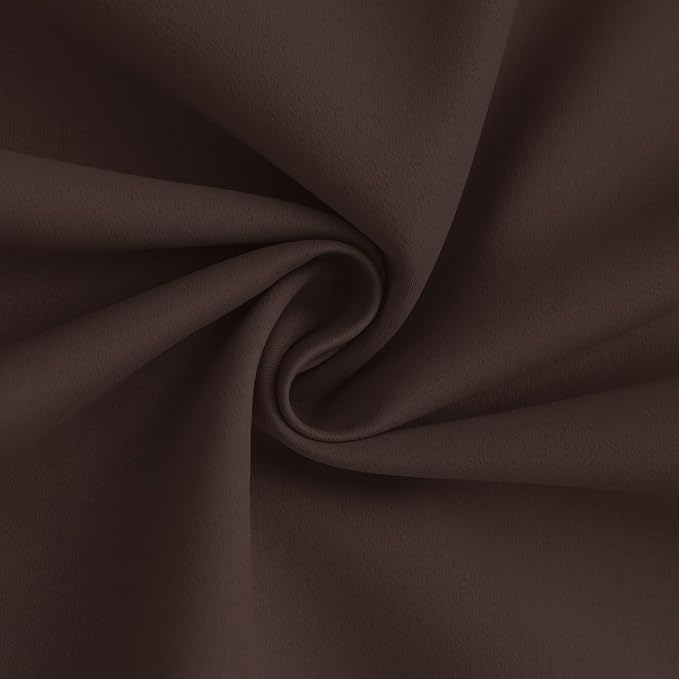 Yakamok 100% Blackout Curtain Panels 63 inches Cold and Light Blocking Drapes - Image 3