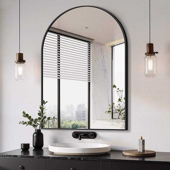 Delma Arched Bathroom Mirror, Living Room and Entryway by Delma
