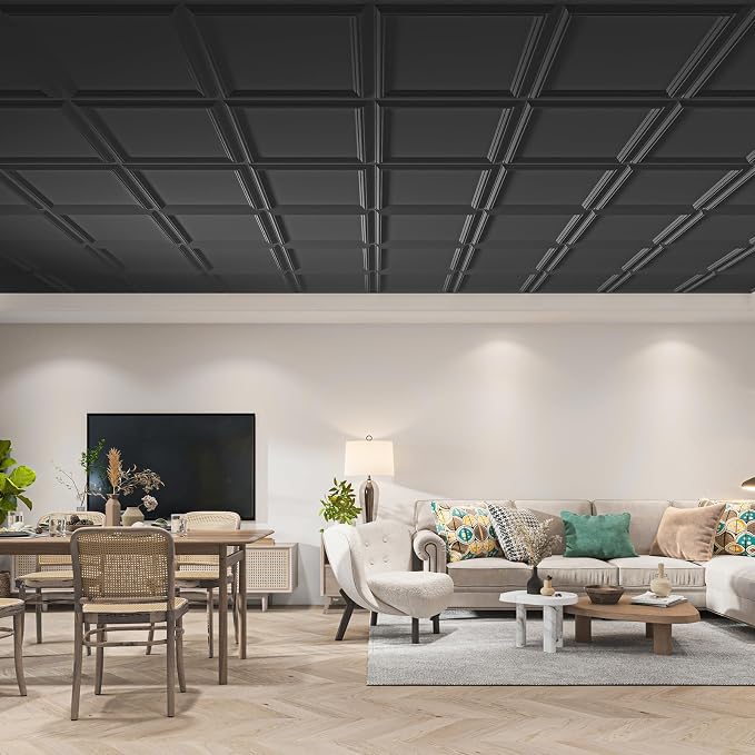 Art3d 24-Pack Drop Relief Ceiling Tiles - Image 3