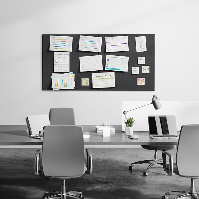 MaxGear Extra Large Cork Board for Wall 72" x 48", 6 Pack Felt Wall Tiles - Image 5