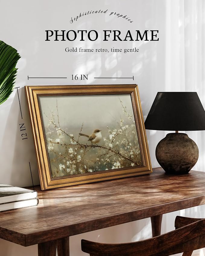 VIYYIEA Vintage Gold Framed Wall Art - Image 2