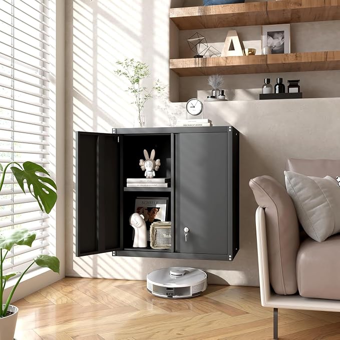 GREATMEET Locking Metal Wall Cabinets - Image 4