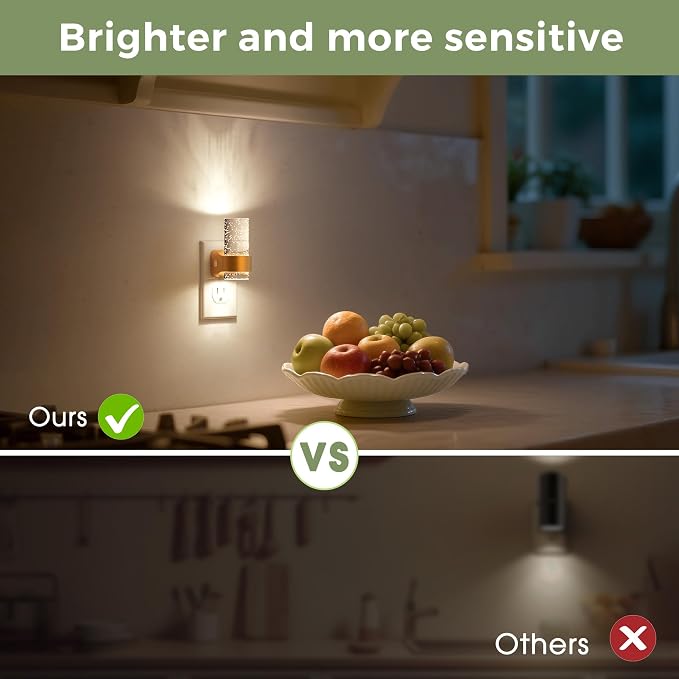 L LOHAS LED Night Lights Plug into Wall, 4 Pack Mini Dimmable Night Light - Image 7