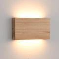 Wood Wall Sconce Indoor Wall Lights Hardwired 1 Pack Up and Down Wall Mount by QJCMUUYI
