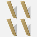 Homeforia Gold Wall Coat Hooks, High End White Wood & Gold Metal Wall Mounted by Homeforia