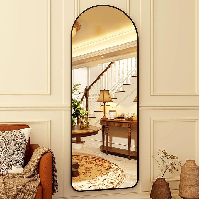HARRITPURE 64"x21" Arched Full Length Mirror Floor Mirrors - Image 2