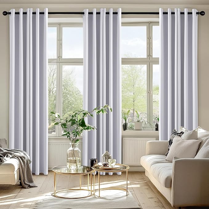 MIULEE Blackout Curtains for Bedroom Living Room 2 Panels, Thermal Insulated - Image 6