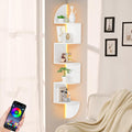 Waipfaru Corner Shelf, 5 Tier Bookshelf by Waipfaru