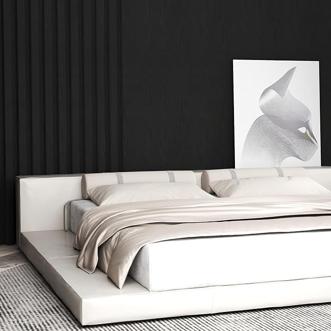 Vinjiasin Peel and Stick Wallpaper Black Wallpaper Black Wood Contact Paper - Image 9