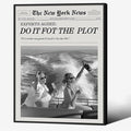Black and White Fashion Hot Girl Poster Fun Do It by Unknown