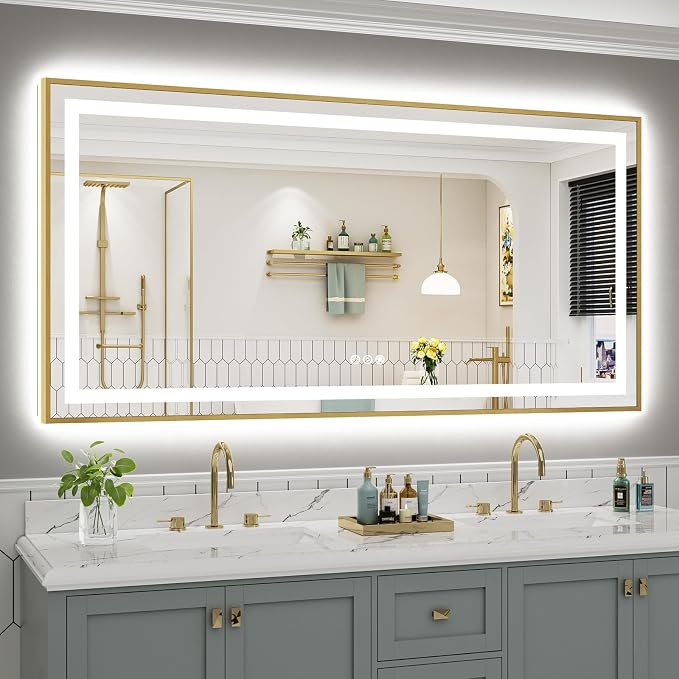 72x36 Inch LED Bathroom Mirror by Briivuemodernmirrors