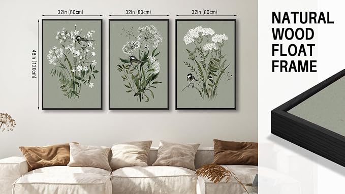 Large Flowers Canvas Wall Art - Image 6