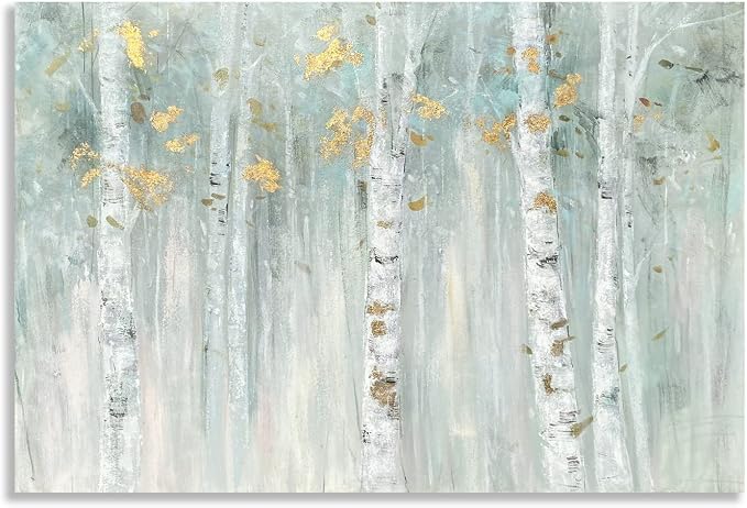 Yihui Arts Birch Tree Canvas Wall Art - Image 3
