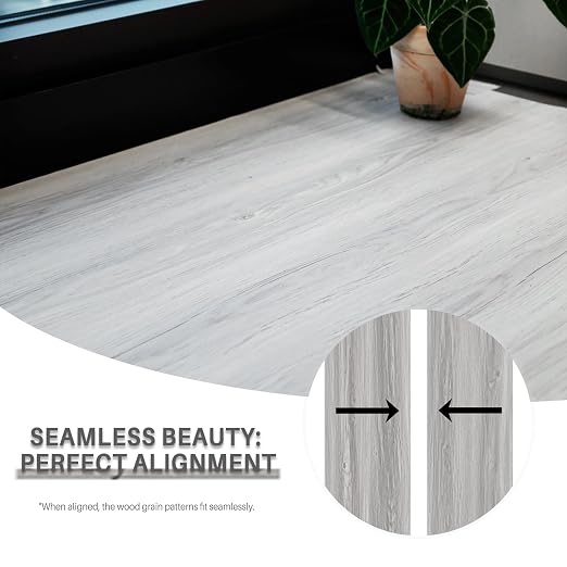 Wood Grain Peel and Stick Floor Tiles – 11.8” Width, Full Roll Length of 394" – - Image 4