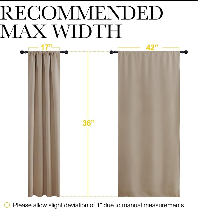 NICETOWN RV Blackout Curtains for Camper Windows, Kitchen Curtains, Short - Image 5