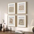 Framed Matisse Neutral Wall Art Set of 4 by Cuspin