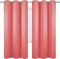 LEMOMO Coral Thermal Blackout Curtains/42 x 72 Inch/Set of 2 Panels Room by Lemomo