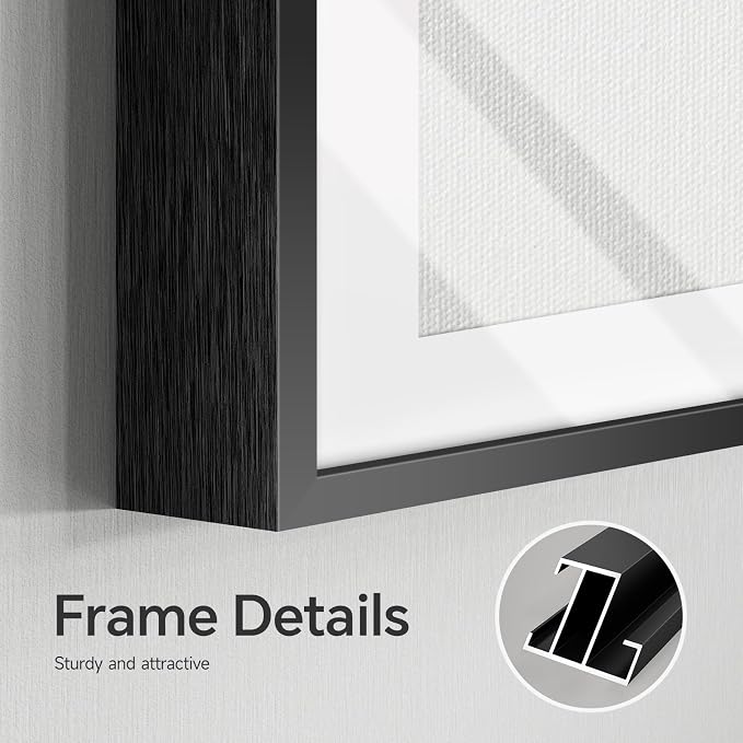 Framed Black and White Beach Wall Art, 4 Piece Coastal Photography Canvas - Image 7