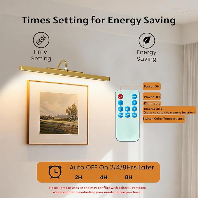 3 Pack Picture Lights Battery Operated 6000mAh - Image 6