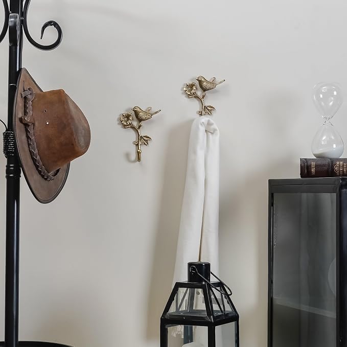 SOFFEE DESIGN 2pcs Metal Gold Coat Hooks - Image 3