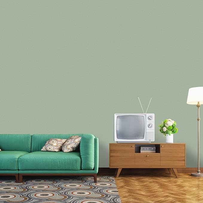practicalWs Sage Green Wallpaper Stick and Peel Green Contact Paper 17.7'' x - Image 5