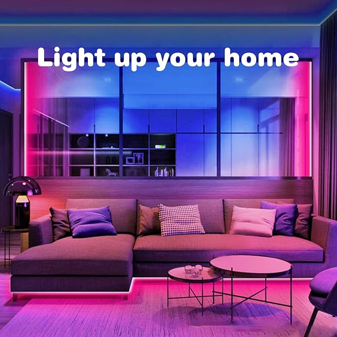 KSIPZE 200ft Led Strip Lights RGB Music Sync Color Changing Bluetooth Led Lights - Image 6